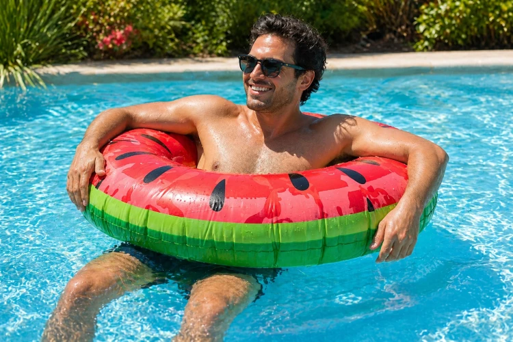 KOŁO DMUCHANE DO PŁYWANIA ARBUZ PONTON WATERMELON 80 CM BASEN PLAŻA.jpg