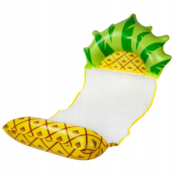 Materac Hamak Dmuchany Fotel Leżak Do Pływania Do Wody ANANAS.jpg