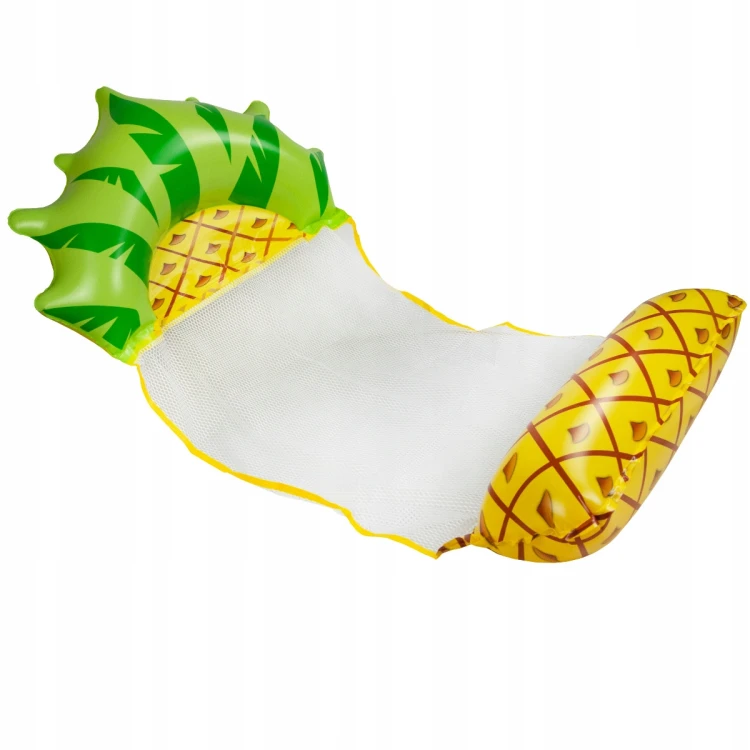 Materac Hamak Dmuchany Fotel Leżak Do Pływania Do Wody ANANAS.jpg