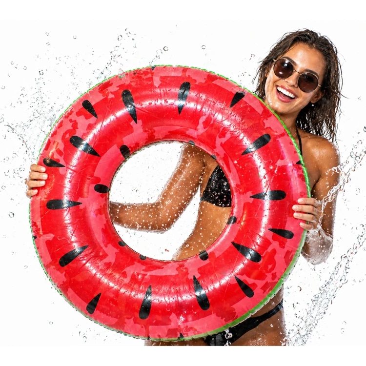 KOŁO DMUCHANE DO PŁYWANIA ARBUZ PONTON WATERMELON 80 CM BASEN PLAŻA.jpg