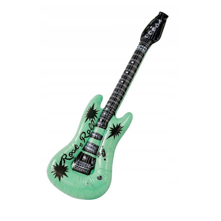 Dmuchana Gitara Elektryczna Instrument Gwiazda Rocka 92cm Zielona.jpg