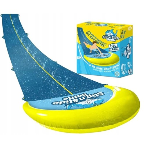 ŚLIZGAWKA WODNA OGRODOWA 10 M Zraszacze Ślizg Slip N Slide Battle.jpg