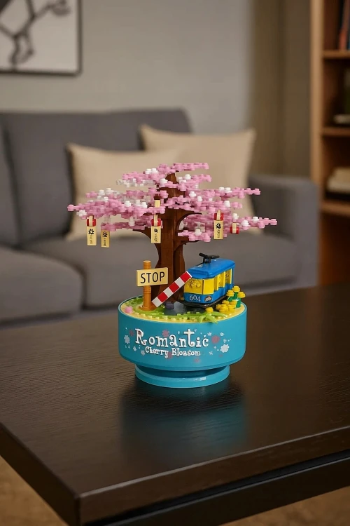 Zestaw Klocki DRZEWKO WIŚNI 396el 766 Konstrukcyjne 3D Sakura BONSAI.jpg