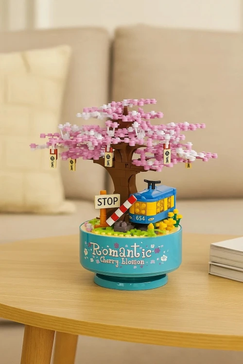Zestaw Klocki DRZEWKO WIŚNI 396el 766 Konstrukcyjne 3D Sakura BONSAI.jpg