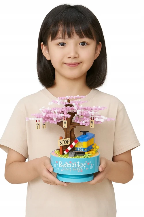 Zestaw Klocki DRZEWKO WIŚNI 396el 766 Konstrukcyjne 3D Sakura BONSAI.jpg