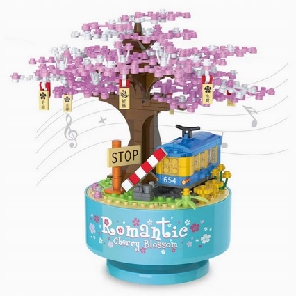 Zestaw Klocki DRZEWKO WIŚNI 396el 766 Konstrukcyjne 3D Sakura BONSAI.jpg