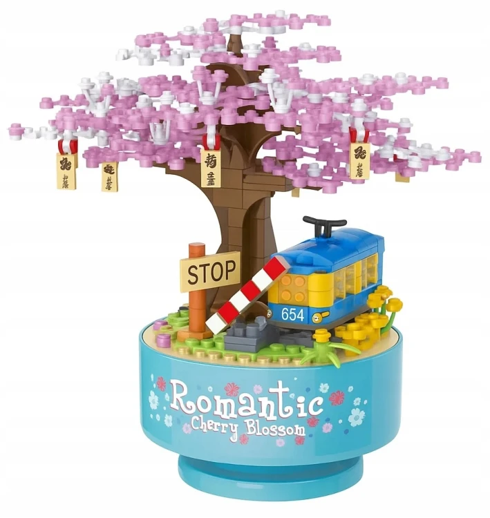 Zestaw Klocki DRZEWKO WIŚNI 396el 766 Konstrukcyjne 3D Sakura BONSAI.jpg