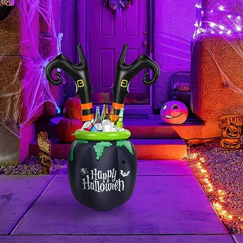 DMUCHANA LODÓWKA POJEMNIK Cooler Halloween Kociołek Wiedźmy na Napoje.jpg