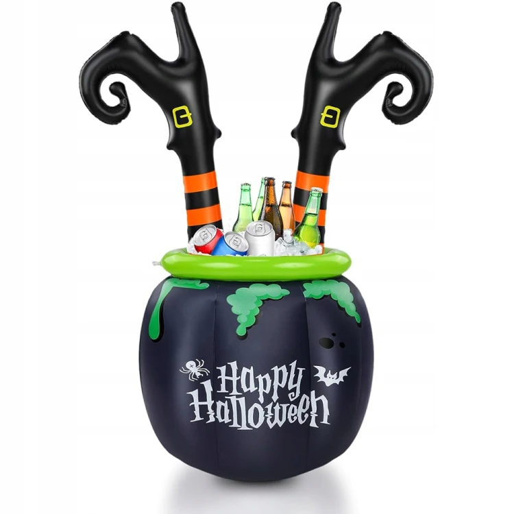 DMUCHANA LODÓWKA POJEMNIK Cooler Halloween Kociołek Wiedźmy na Napoje.jpg
