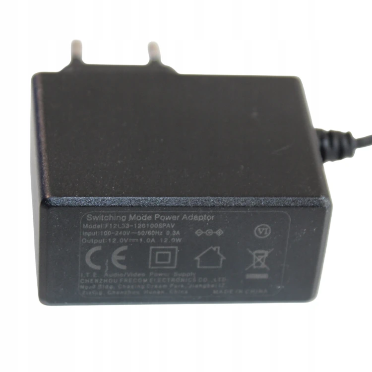 Zasilacz Ładowarka LED DC 12V 1A 12W 5.5/2.5 F12L33.jpg