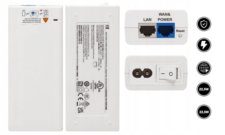 Oryginalny Zasilacz PoE S190126D1D do HUAWEI 190126D0D 19V 1.26A 24W.jpg