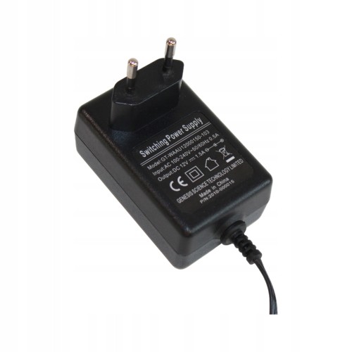 Zasilacz Ładowarka DC 12V 1.5A 18W 5.5/2.5 GT do elektroniki AGD RTV.jpg