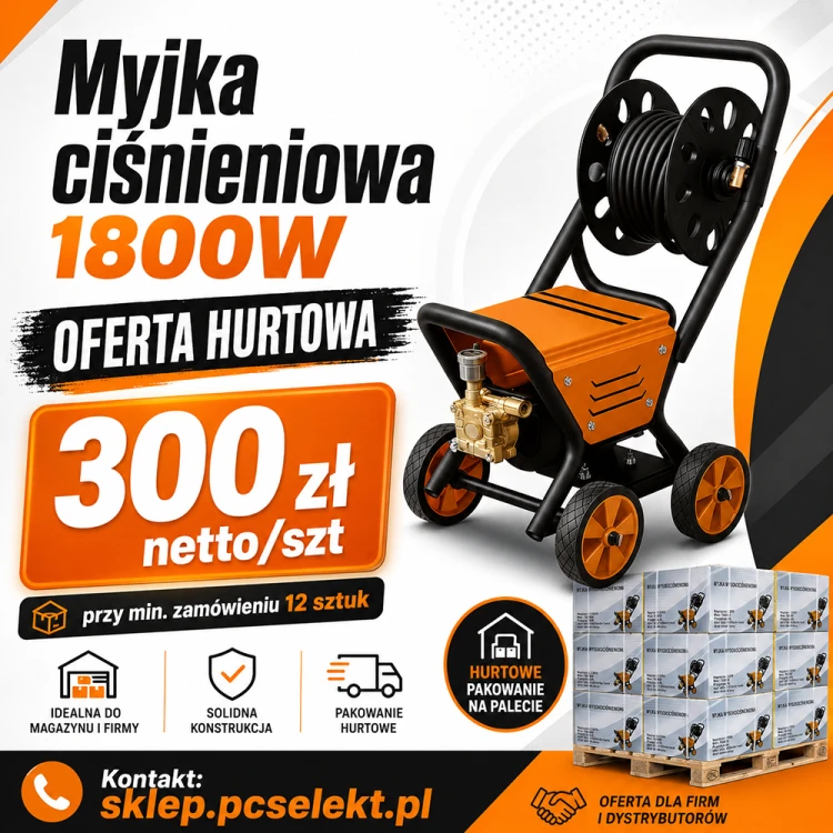 12 sztuk - Myjka Ciśnieniowa 250 Bar 1800W Wolnoobrotowa 1450 obr/min Wózek Q1.png
