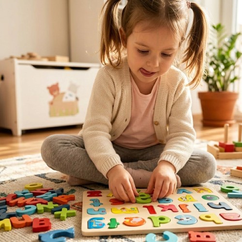 Układanka Edukacyjna ALFABET LITERKI ZWIERZĄTKA J. ANGIELSKI Puzzle.jpg