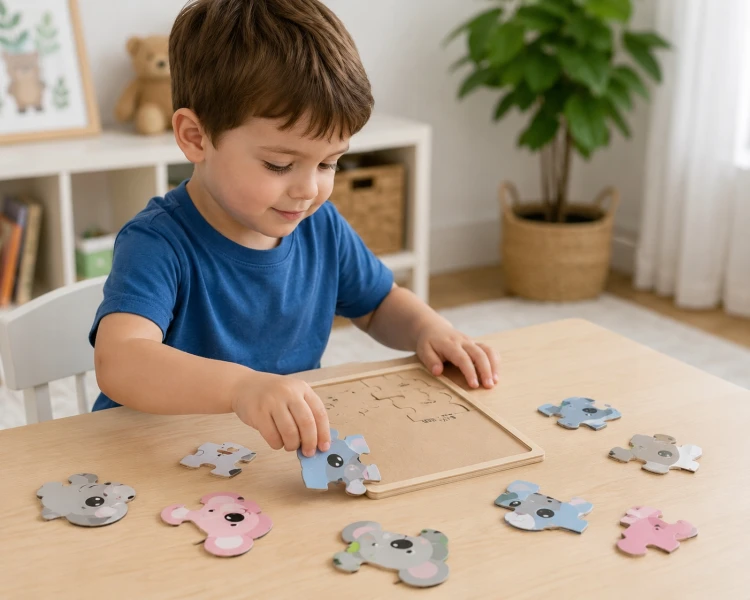 Puzzle Drewniana Układanka Edukacyjna dla Najmłodszych KOALA.jpg