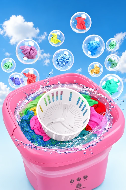 Mini Pralka Turystyczna Automatyczna Składana 8L 30W Podróżna Kompaktowa 0.8kg.png