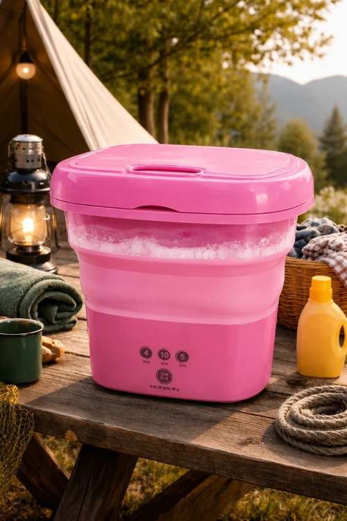 Mini Pralka Turystyczna Automatyczna Składana 8L 30W Podróżna Kompaktowa 0.8kg.png