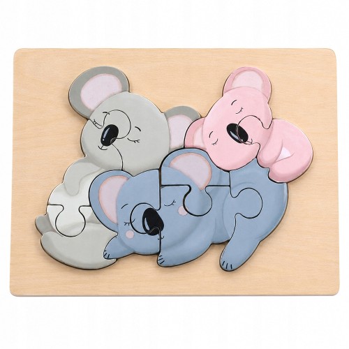 Puzzle Drewniana Układanka Edukacyjna dla Najmłodszych KOALA.jpg