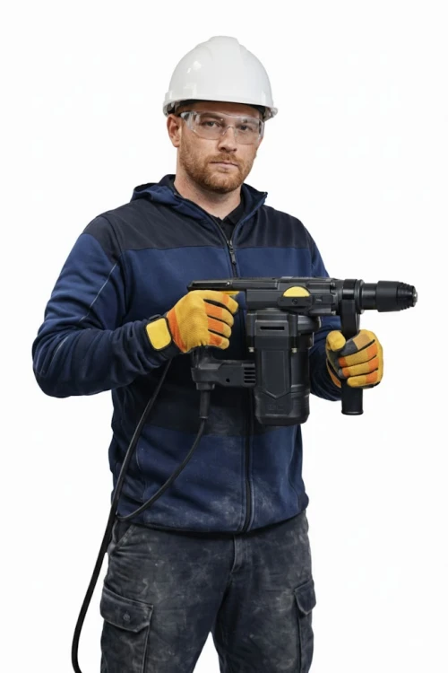 Młotowiertarka SDS Młot Udarowy 1050W 4J 900r/min + wiertła.jpg