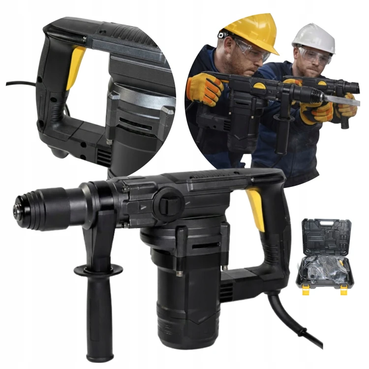 Młotowiertarka SDS Młot Udarowy 1050W 4J 900r/min + wiertła.jpg