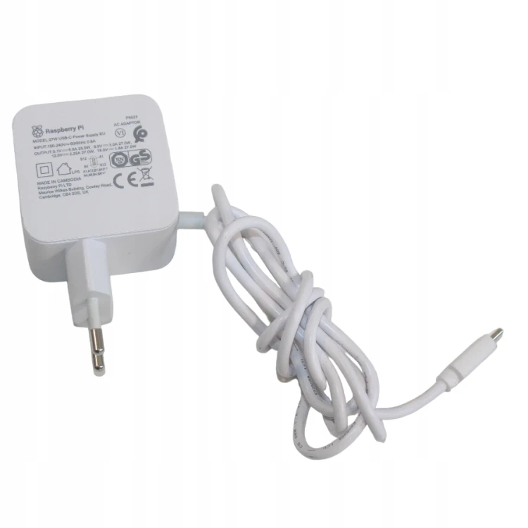 Zasilacz Ładowarka USB-C PD 27W Raspberry Pi biała.jpg