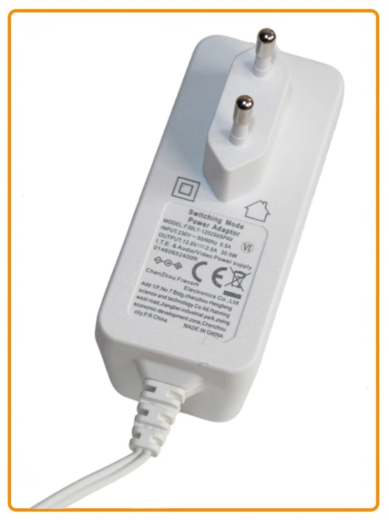 100 sztuk Zasilacz Ładowarka 12V 2.5A 30W 6.3/2.7 F30L7 kabel 2m.png