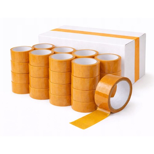 36 szt. Taśma pakowa do pakowania 70m klejąca Orange 76y 48mm.jpg