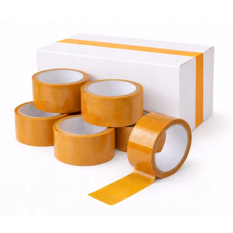 6 szt. Taśma pakowa do pakowania 70m klejąca Orange 76y 48mm.jpg