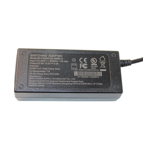 Zasilacz Ładowarka DC 15V 3.5A 52.W 3 pin MS-Z3500R150-060B0-Q.jpg