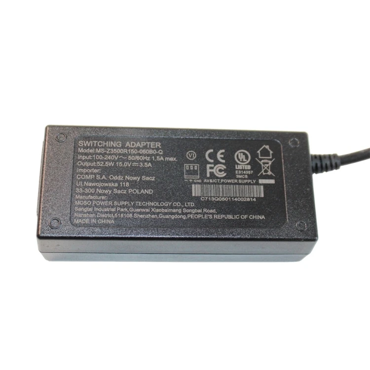 Zasilacz Ładowarka DC 15V 3.5A 52.W 3 pin MS-Z3500R150-060B0-Q.jpg