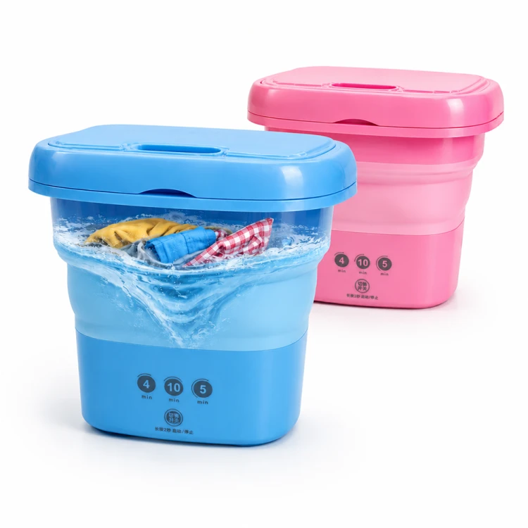 Mini Pralka Turystyczna Automatyczna Składana 8L 30W Podróżna Kompaktowa 0.8kg.png