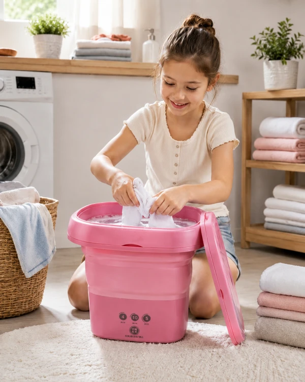 Mini Pralka Turystyczna Automatyczna Składana 8L 30W Podróżna Kompaktowa 0.8kg.png