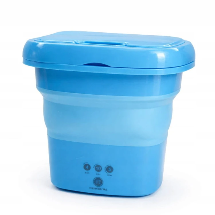 Mini Pralka Turystyczna Automatyczna Składana 8L 30W Podróżna Kompaktowa 0.8kg.jpg