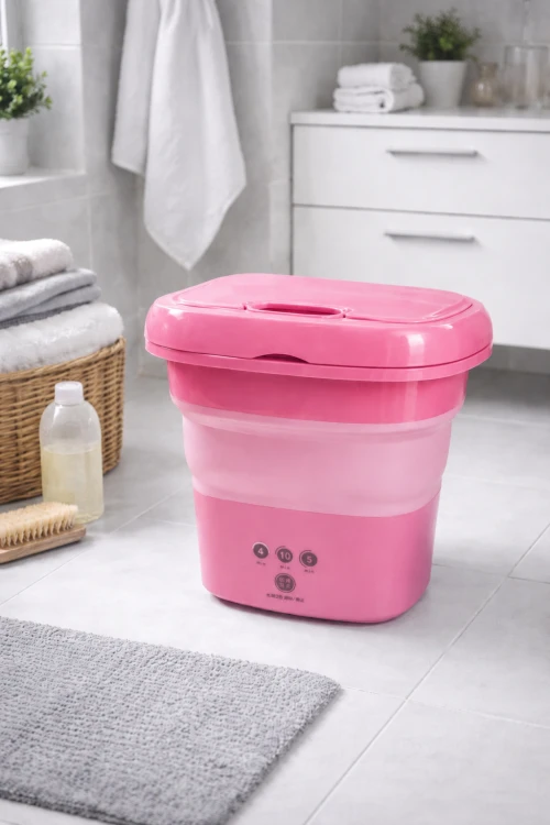 Mini Pralka Turystyczna Automatyczna Składana 8L 30W Podróżna Kompaktowa 0.8kg.png