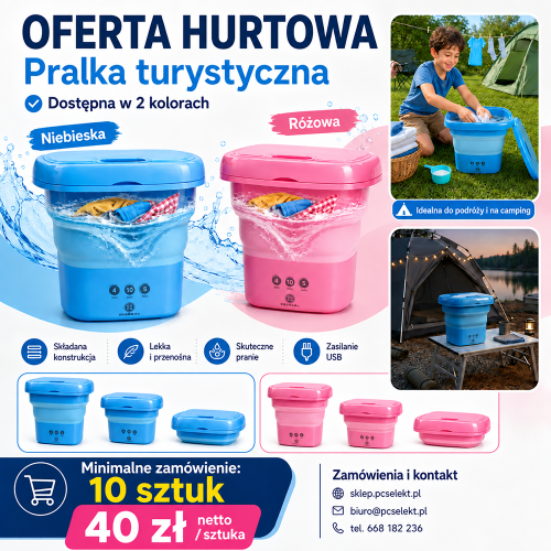 Mini Pralka Turystyczna Automatyczna Składana 8L 30W Podróżna Kompaktowa 0.8kg.png