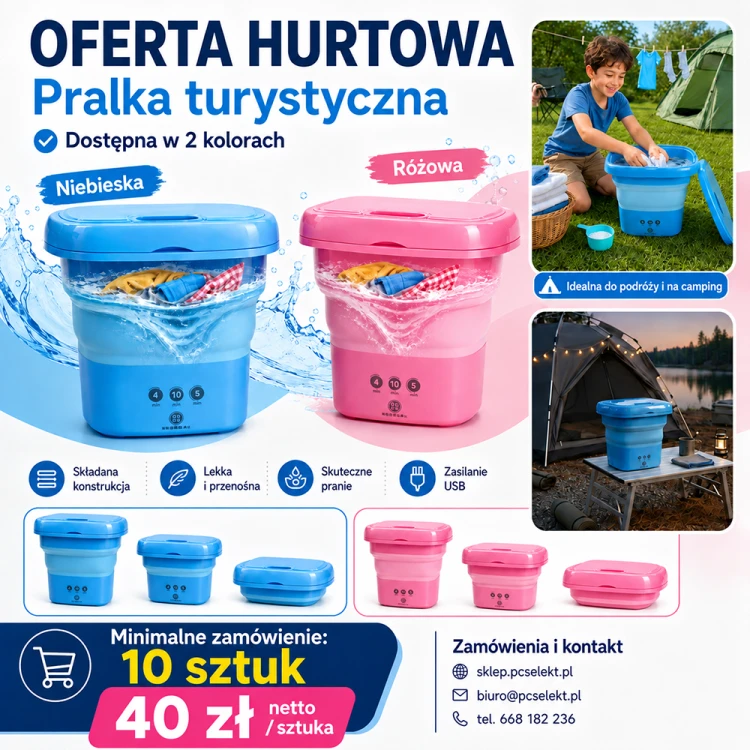 Mini Pralka Turystyczna Automatyczna Składana 8L 30W Podróżna Kompaktowa 0.8kg.png