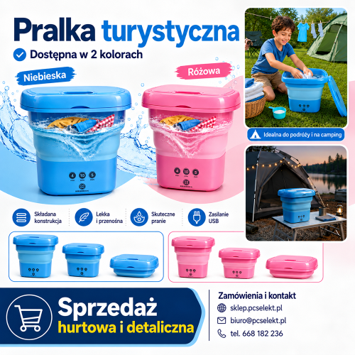 Mini Pralka Turystyczna Automatyczna Składana 8L 30W Podróżna Kompaktowa 0.8kg.png