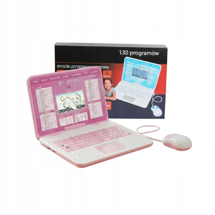 Laptop Edukacyjny POLSKO-ANGIELSKI Dla Dzieci Nauka Wyrazy Liczenie 130 pr.jpg