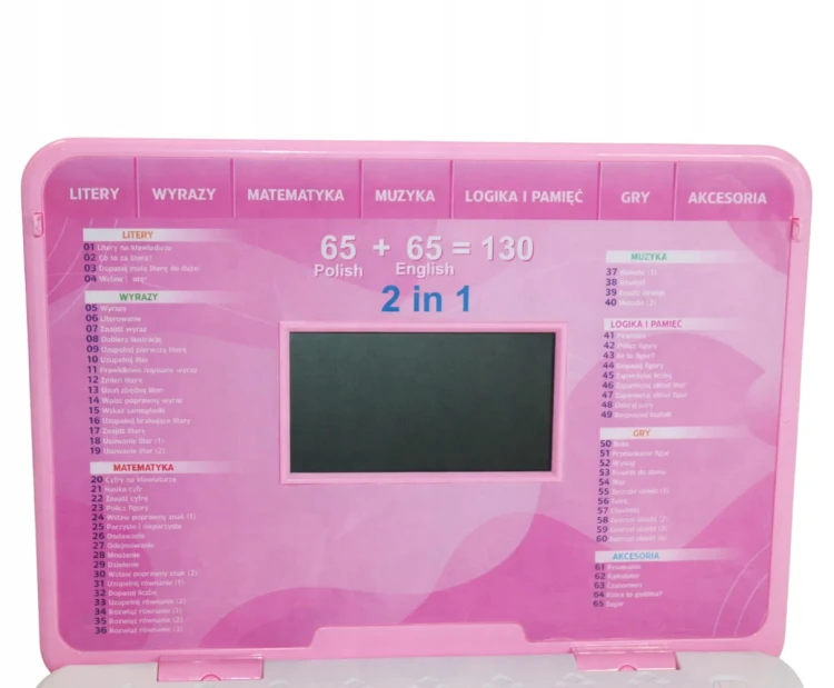 Laptop Edukacyjny POLSKO-ANGIELSKI Dla Dzieci Nauka Wyrazy Liczenie 130 pr.jpg