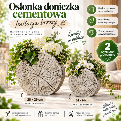 Osłonka Doniczka Cement Imitacja Brzozy 28x29.png