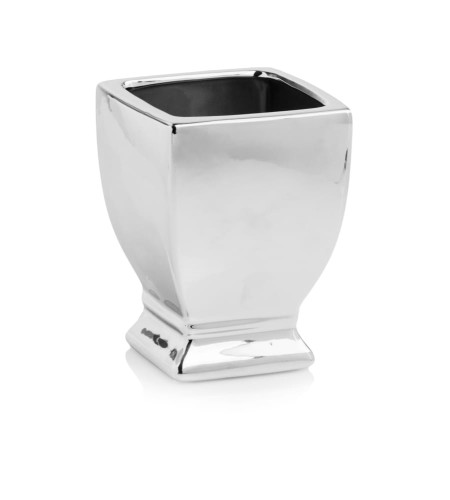 Doniczka Osłonka ceramiczna Pucharek Wazon Moon Silver