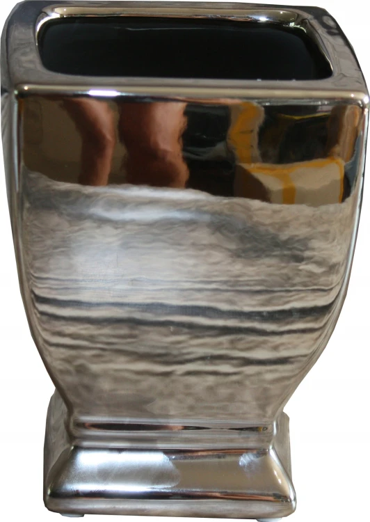 Doniczka Osłonka ceramiczna Pucharek Wazon Moon Silver.jpg