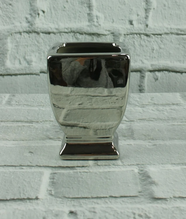 Doniczka Osłonka ceramiczna Pucharek Wazon Moon Silver.jpg