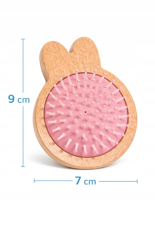 Szczotka BAMBUSOWA RÓŻOWA do Włosów Mini dla Dziecka Podróżna.jpg