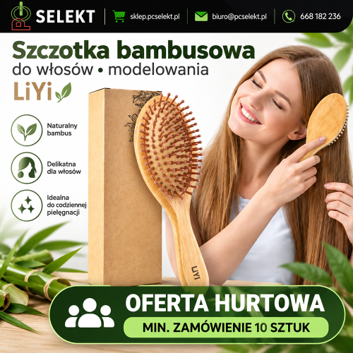 Szczotka bambusowa drewniana do włosów modelowania LiYi.png