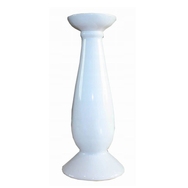 Świecznik ceramiczny biały H32 ŚLICZNY.jpg