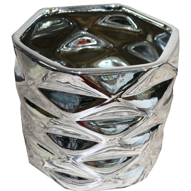 Osłonka doniczka ceramiczna srebrna H12.jpg