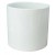 Doniczka ceramiczna osłonka biała walec H22.jpg