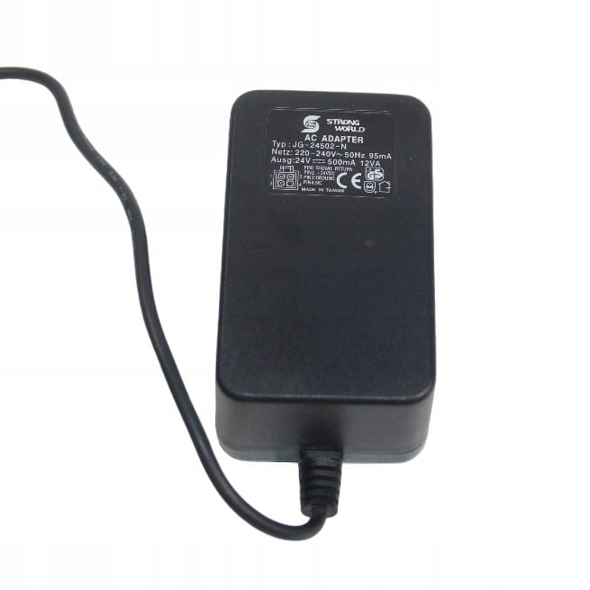 Zasilacz transformator DC stały 24V 500mA 0.5A 12W JG-24502-N.jpg