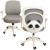 KRZESŁO BIURKOWE FOTEL OBROTOWY DO BIURKA DLA DZIECKA PANDA SZARA HX201.jpg